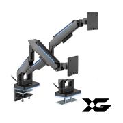 Настольный кронштейн с газлифтом XG MGG-1735D grey для 2-х мониторов (17«-35») Серый